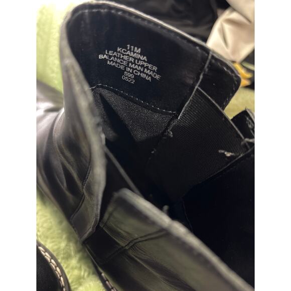 Calvin Klein KCAMINA Black Leather Mid-Height Ankle Boots Women’s 11M Side Zip - Picture 9 of 9